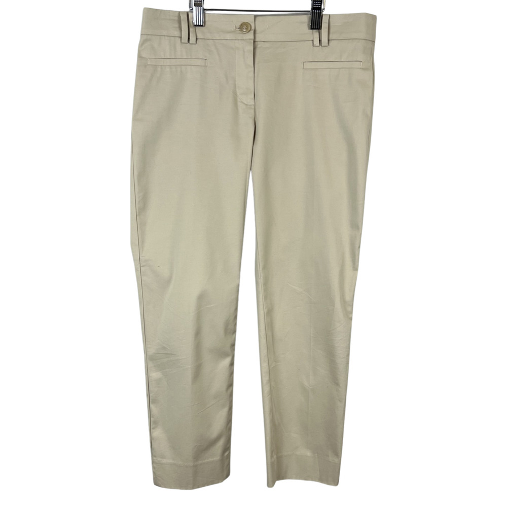 Ann Taylor tan cropped khaki pants size 2